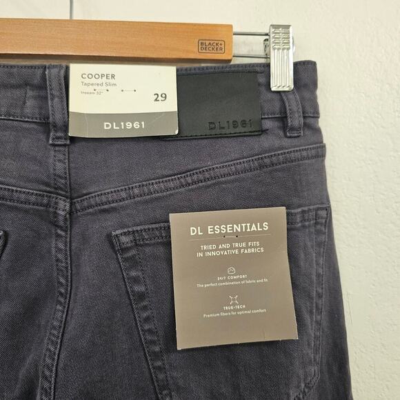 DL1961 Cooper Tapered Slim Jean in Ominous Gray Size 29x32 NWT - Picture 4 of 7